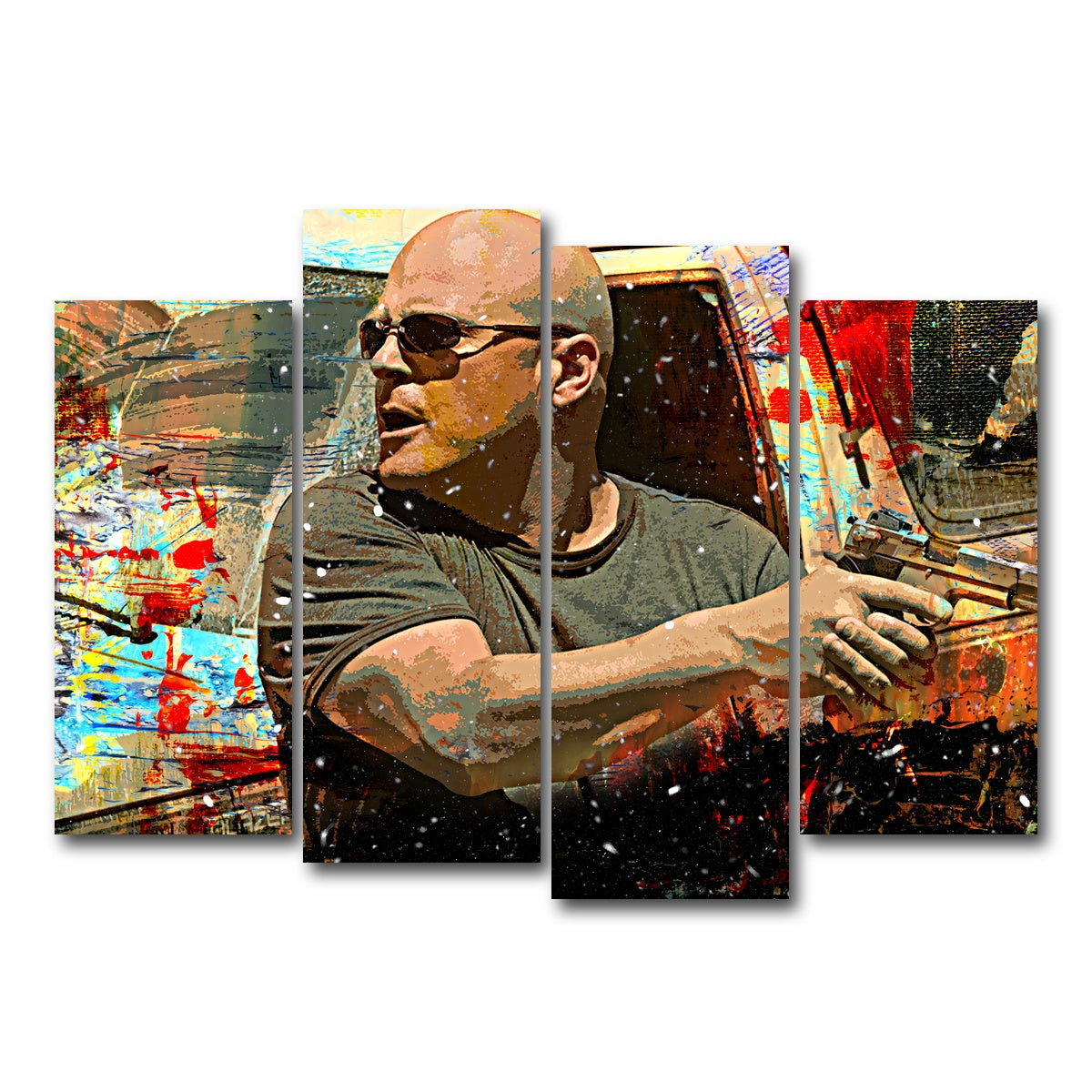 AUTO-MOCKUP WHITE | Vic Mackey | 4 Piece | Gallery Wrap Canvas | group=4_normal