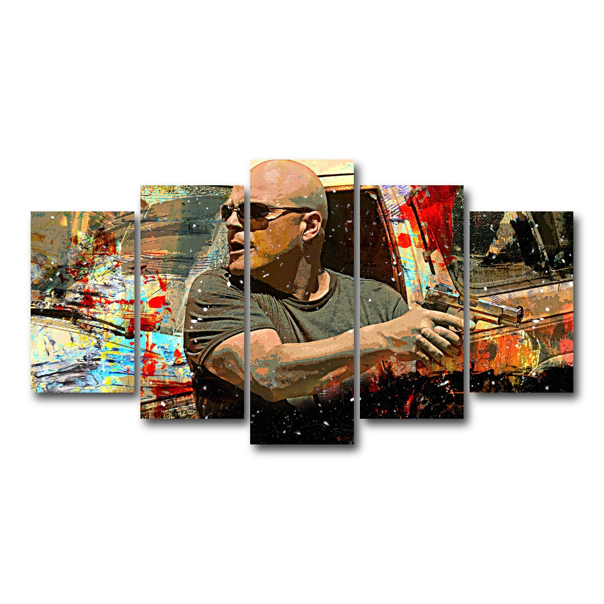 AUTO-MOCKUP WHITE | Vic Mackey | 5 Piece | Gallery Wrap Canvas | group=5_normal