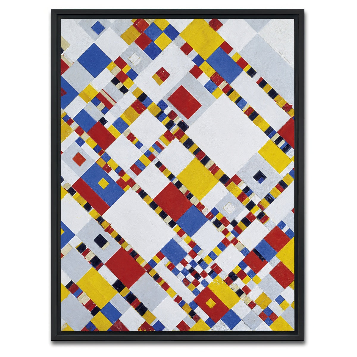 AUTO-MOCKUP WHITE | Victory Boogie Woogie | 1 Piece | Black Framed Canvas | group=3x4