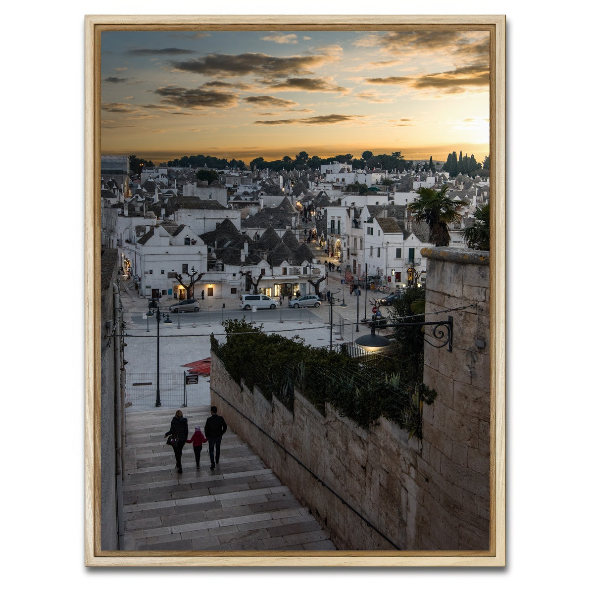 AUTO-MOCKUP WHITE | View of Alberobello | 1 Piece | Natural Framed Canvas | group=3x4