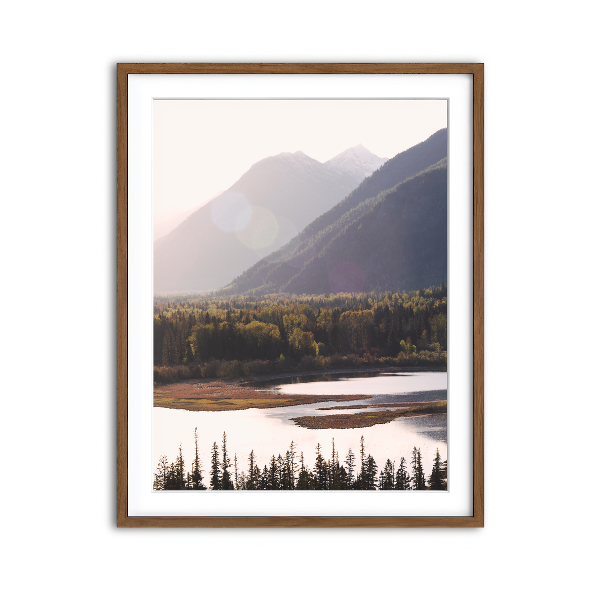 Framed Print 3x4 Walnut