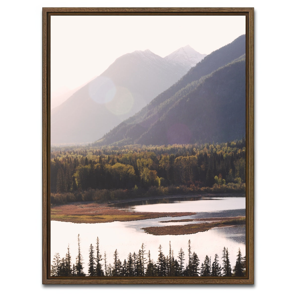 AUTO-MOCKUP WHITE | View of St. Mary's | 1 Piece | Walnut Framed Canvas | group=3x4