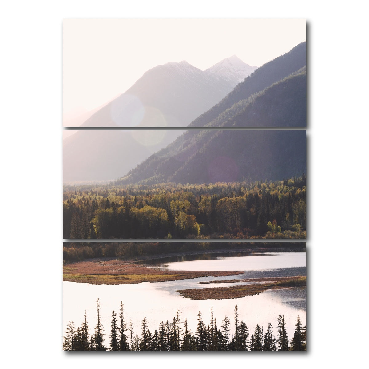 AUTO-MOCKUP WHITE | View of St. Mary's | 3 Piece | Gallery Wrap Canvas | group=8x18_stacked