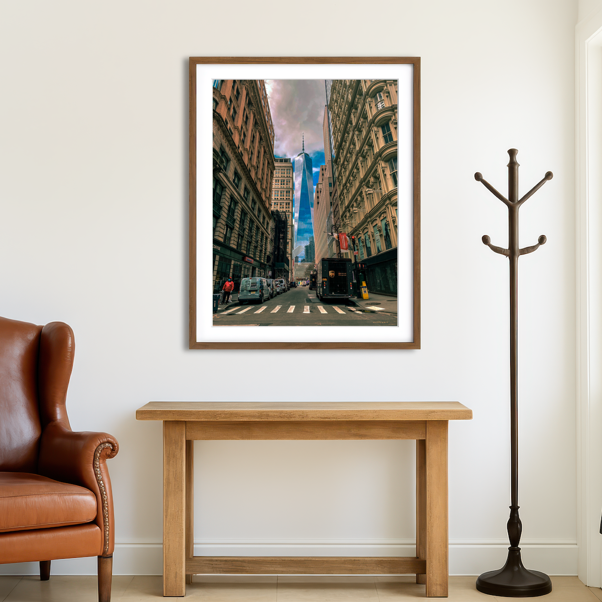 AUTO-MOCKUP ROOM | View of the World Trade Center Wall Art