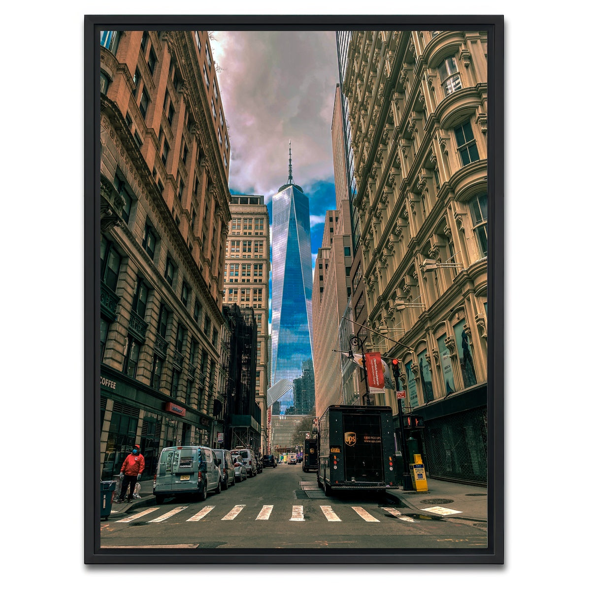 AUTO-MOCKUP WHITE | View of the World Trade Center | 1 Piece | Black Framed Canvas | group=3x4