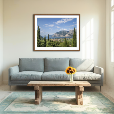 AUTO-MOCKUP ROOM | View to Lake Garda Wall Art