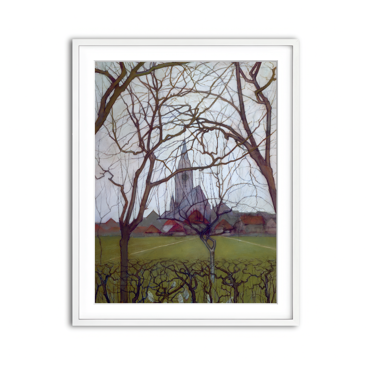 Framed Print 3x4 White