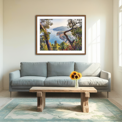 AUTO-MOCKUP ROOM | Villefranche Coastline Wall Art