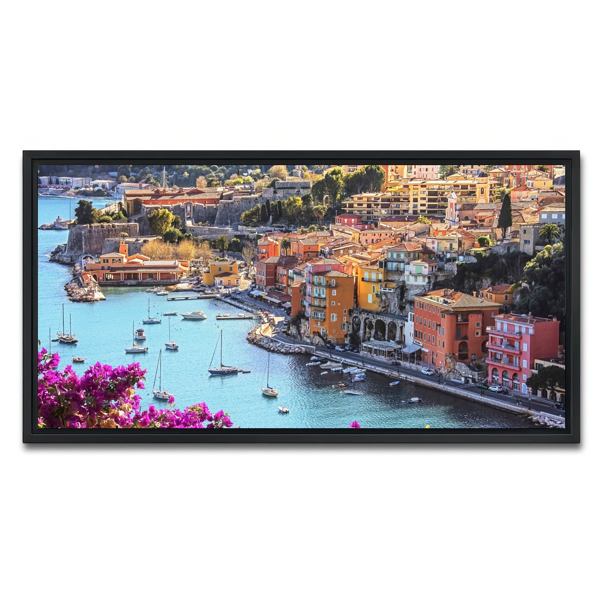 AUTO-MOCKUP WHITE | Villefranche | 1 Piece | Black Framed Canvas | group=2x1