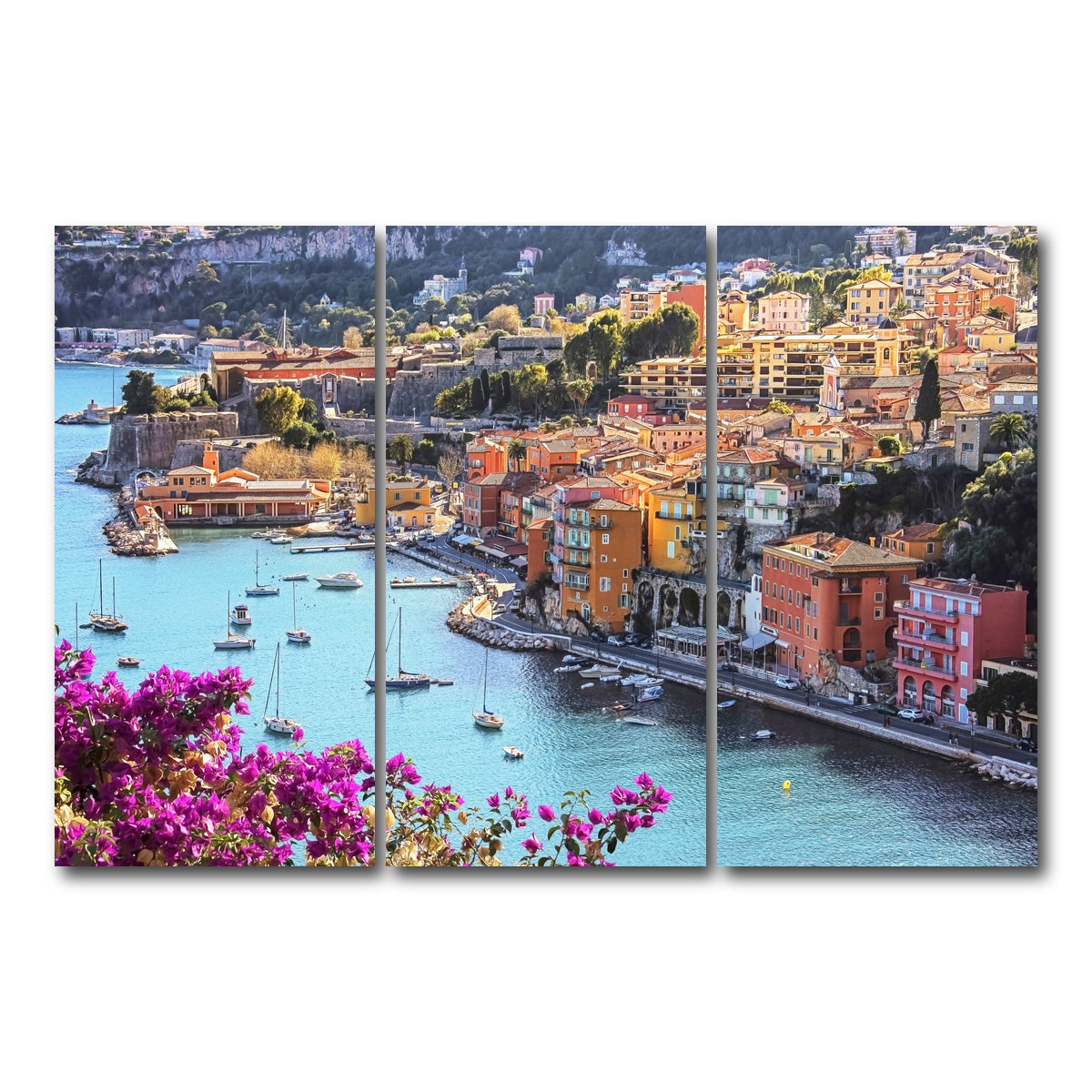AUTO-MOCKUP WHITE | Villefranche | 3 Piece | Gallery Wrap Canvas | group=12x24