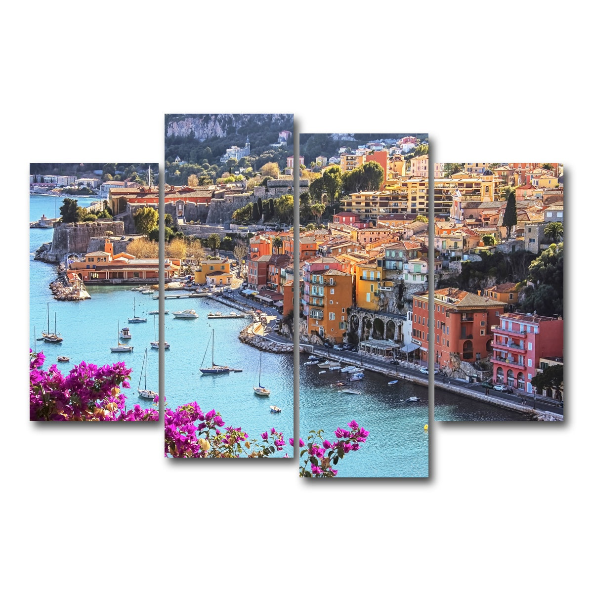 AUTO-MOCKUP WHITE | Villefranche | 4 Piece | Gallery Wrap Canvas | group=4_short
