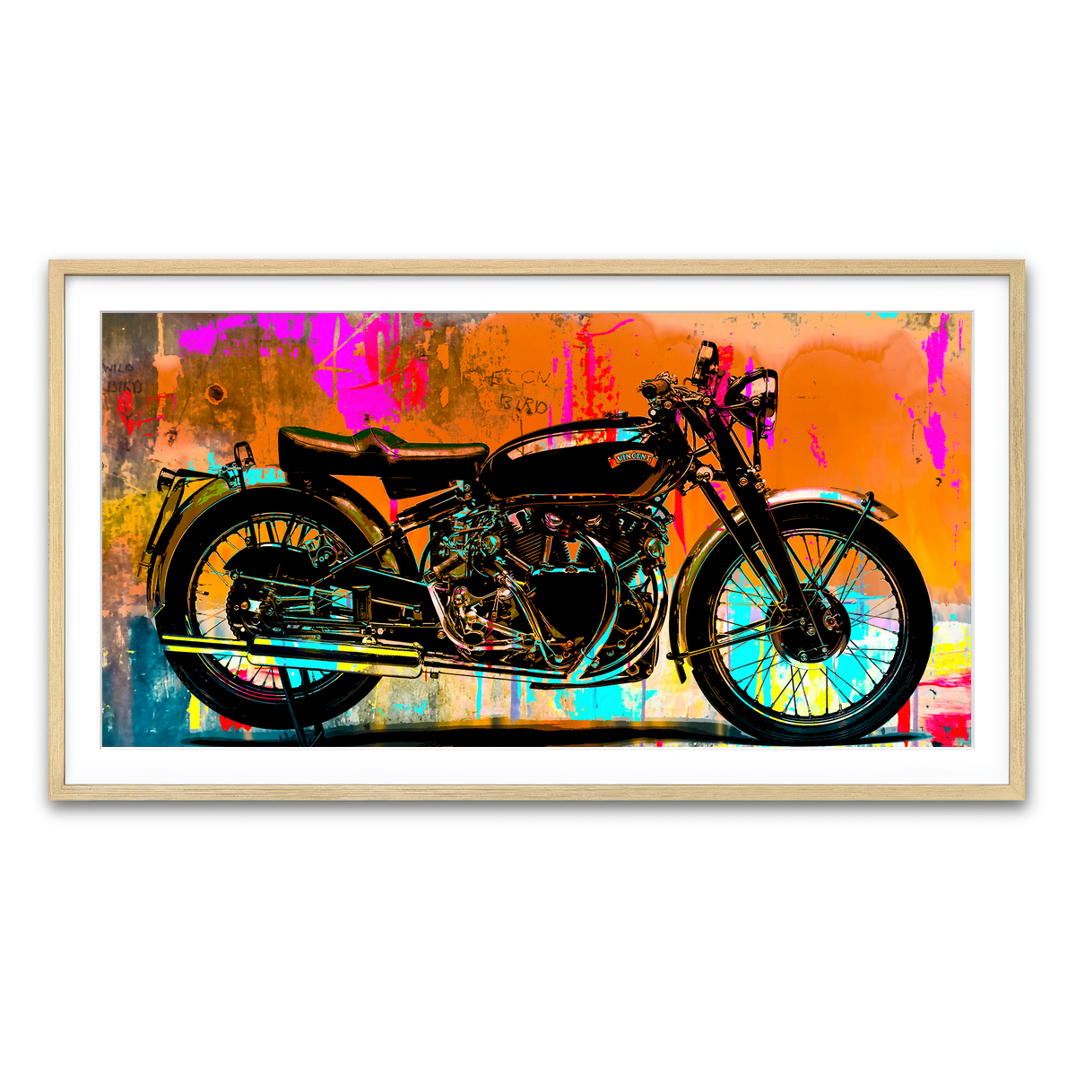 Framed Print 2x1 Natural