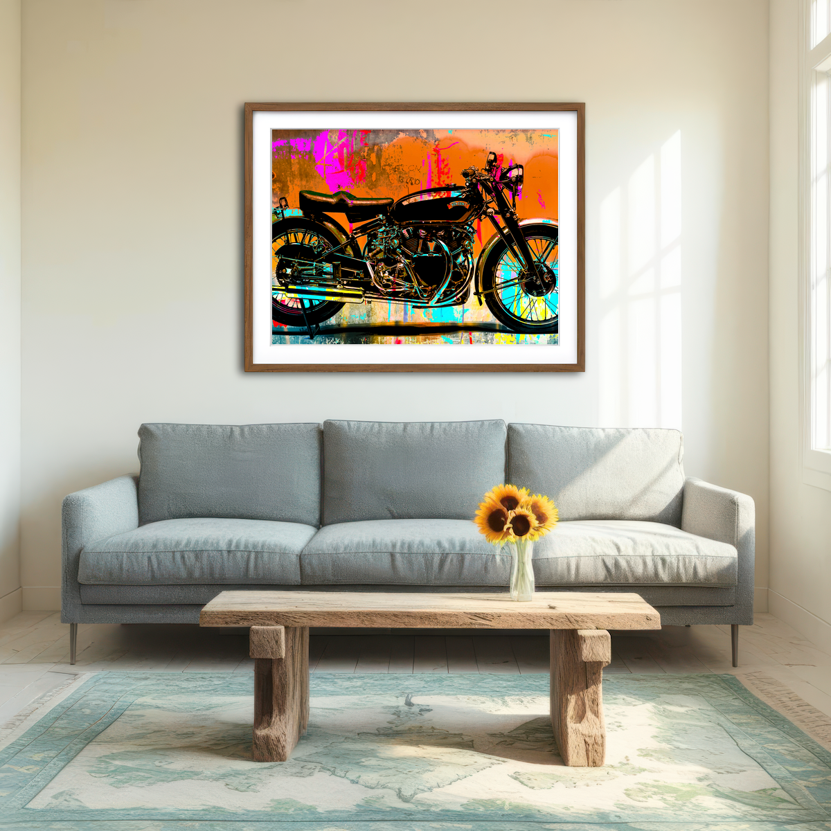 AUTO-MOCKUP ROOM | Vincent Black Shadow Wall Art