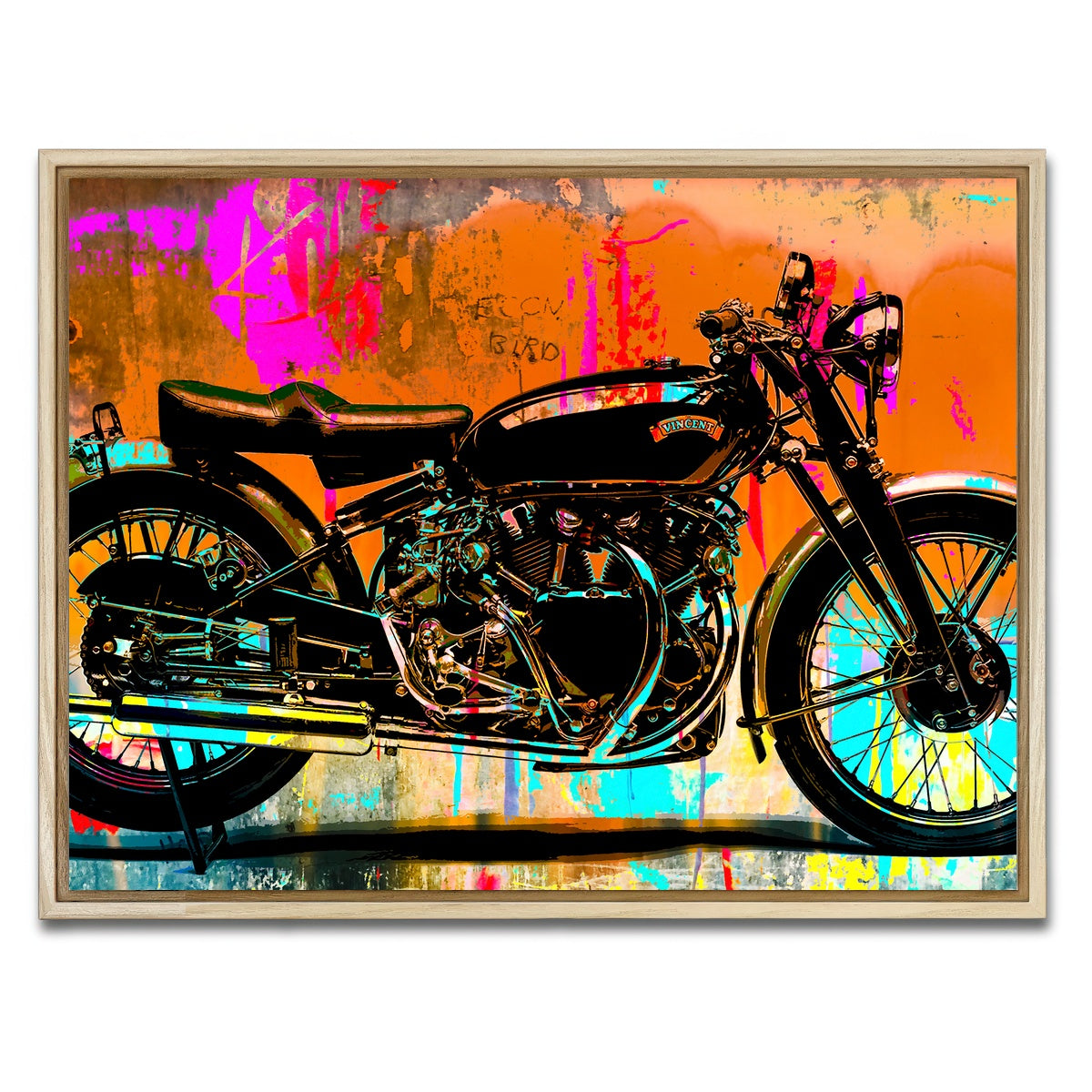 AUTO-MOCKUP WHITE | Vincent Black Shadow | 1 Piece | Natural Framed Canvas | group=4x3