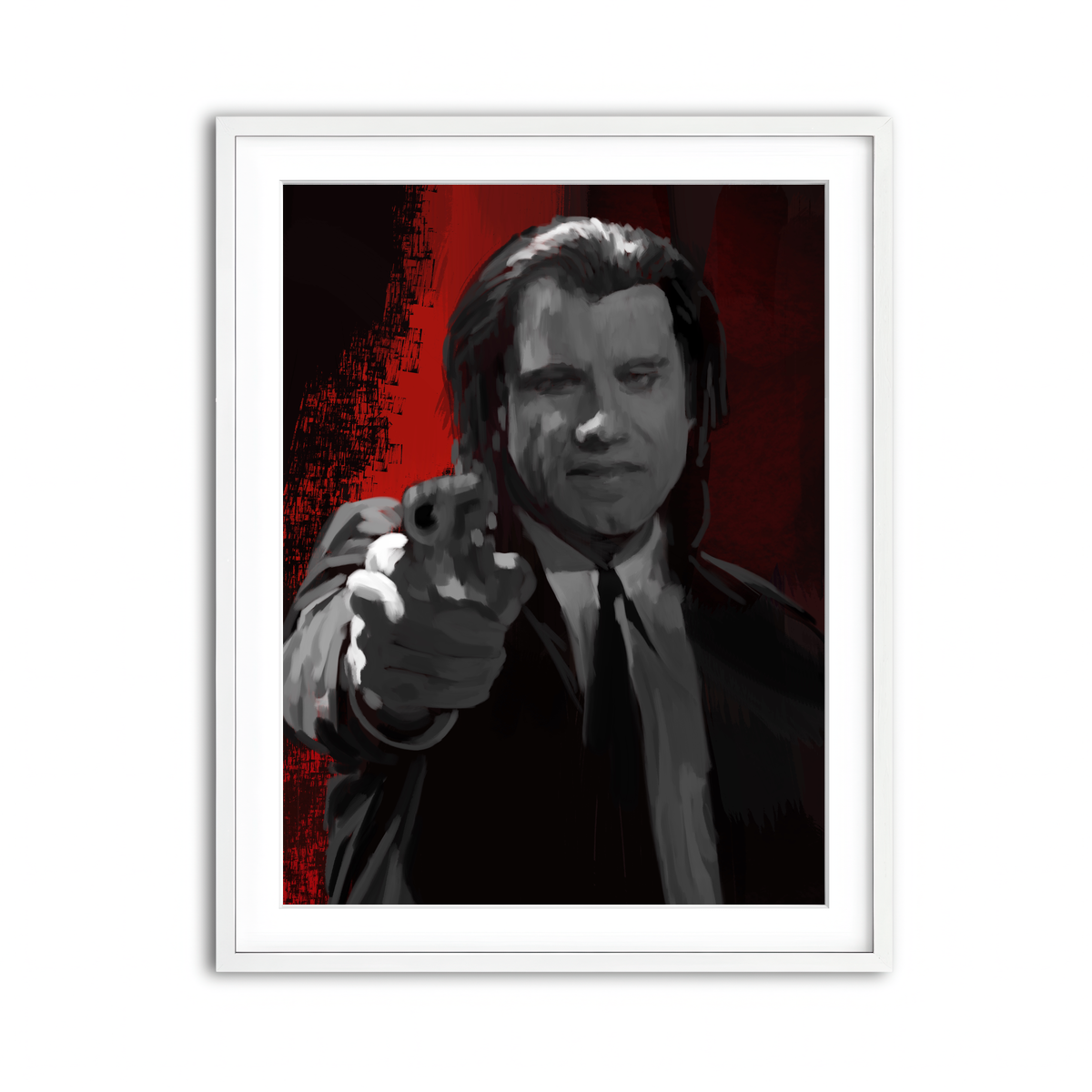 Framed Print 3x4 White