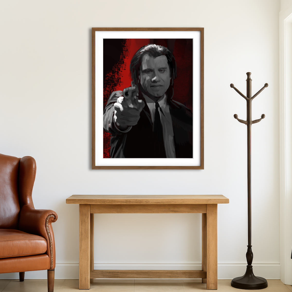 AUTO-MOCKUP ROOM | Vincent Sees Red Wall Art