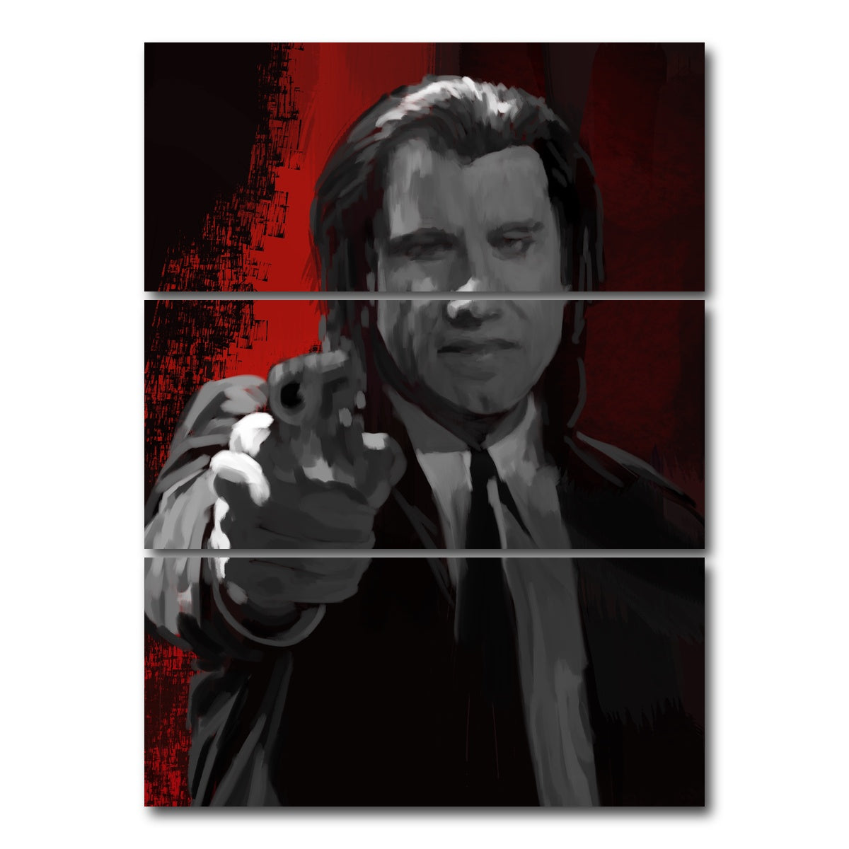 AUTO-MOCKUP WHITE | Vincent Sees Red | 3 Piece | Gallery Wrap Canvas | group=8x18_stacked