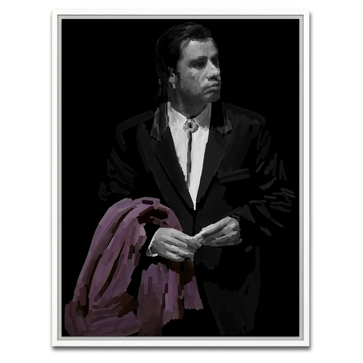 AUTO-MOCKUP WHITE | Vincent With Coat | 1 Piece | White Framed Canvas | group=3x4