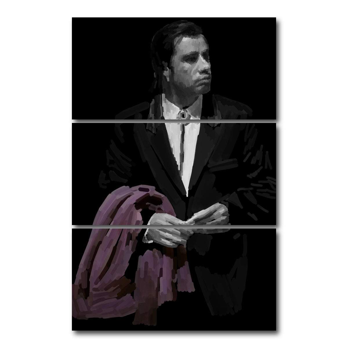 AUTO-MOCKUP WHITE | Vincent With Coat | 3 Piece | Gallery Wrap Canvas | group=12x24_stacked