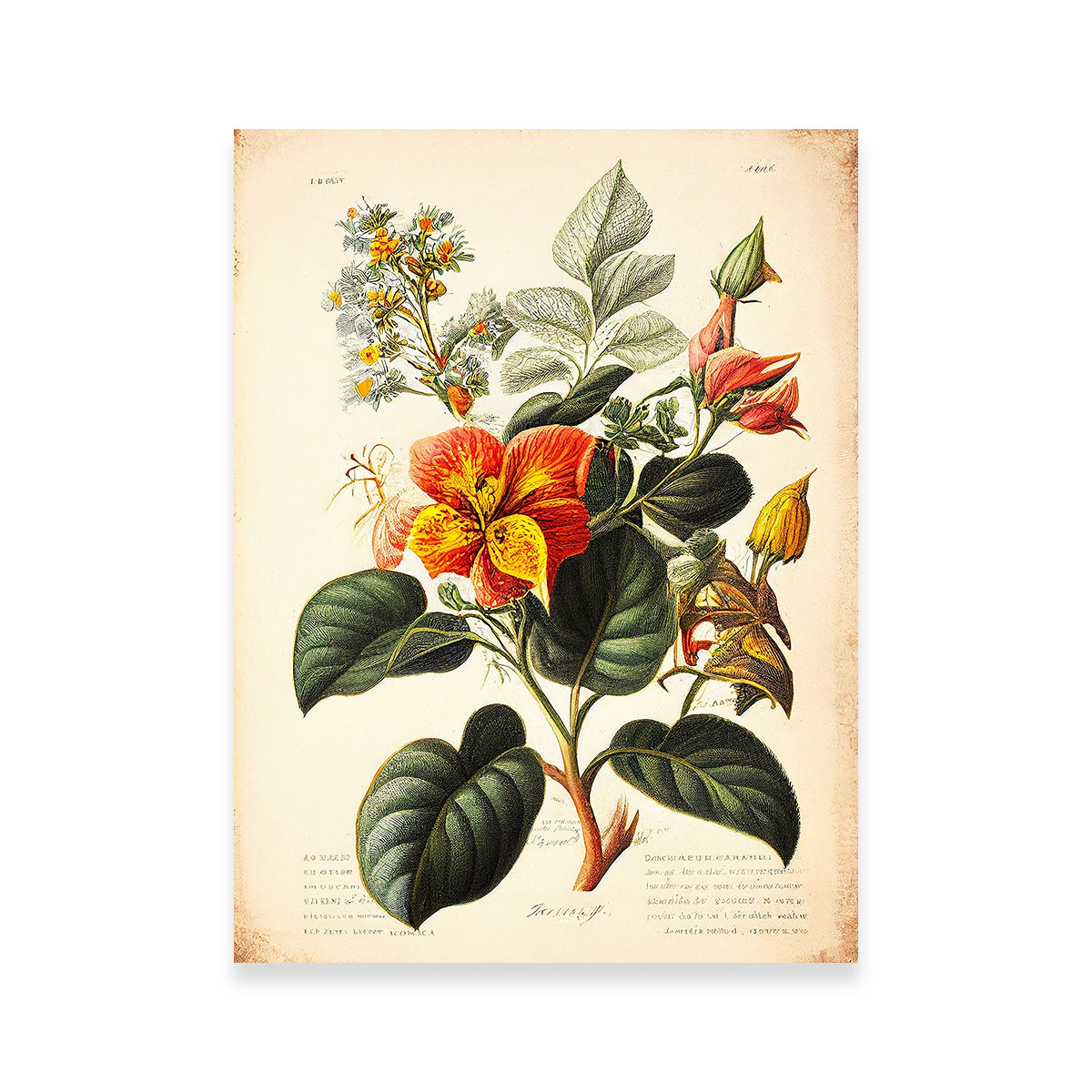 Vintage Botanical Print Series 2 Wall Art