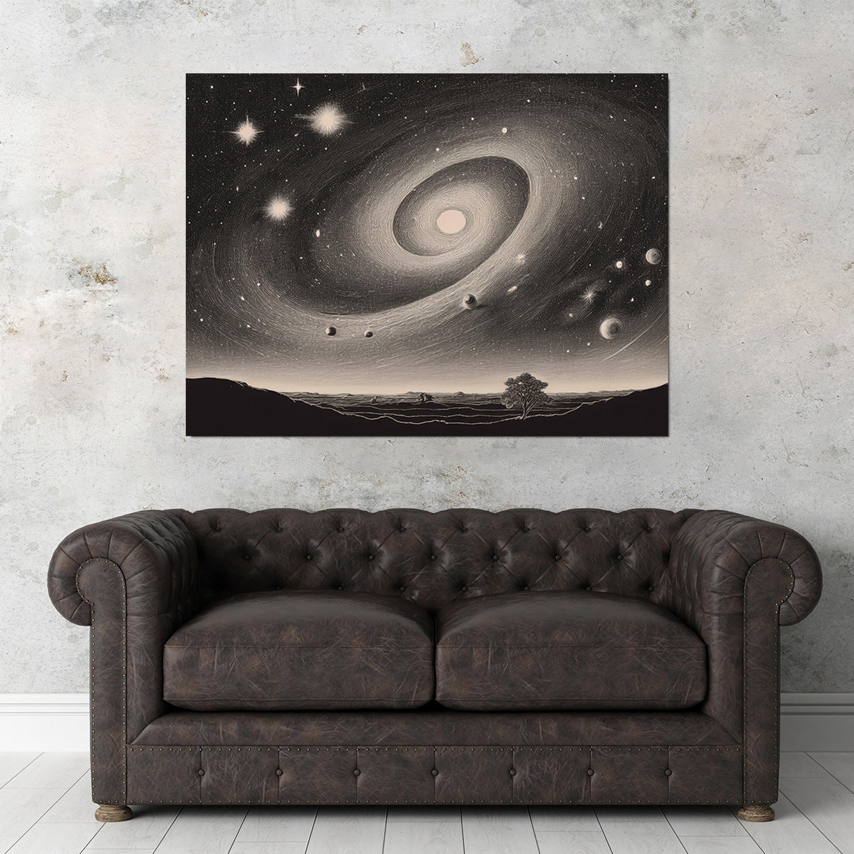 Vintage Galxy Art Wall Art