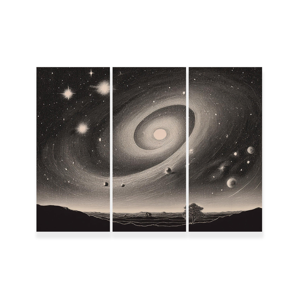 Vintage Galxy Art Wall Art