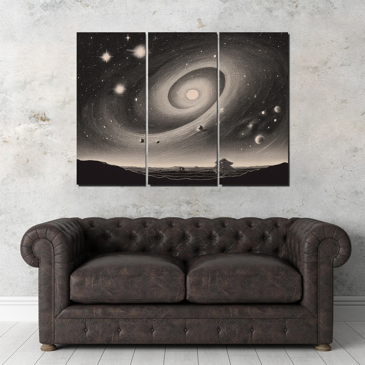 Vintage Galxy Art Wall Art