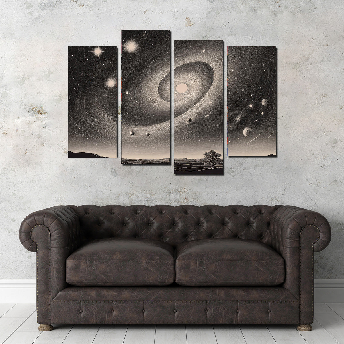 Vintage Galxy Art Wall Art