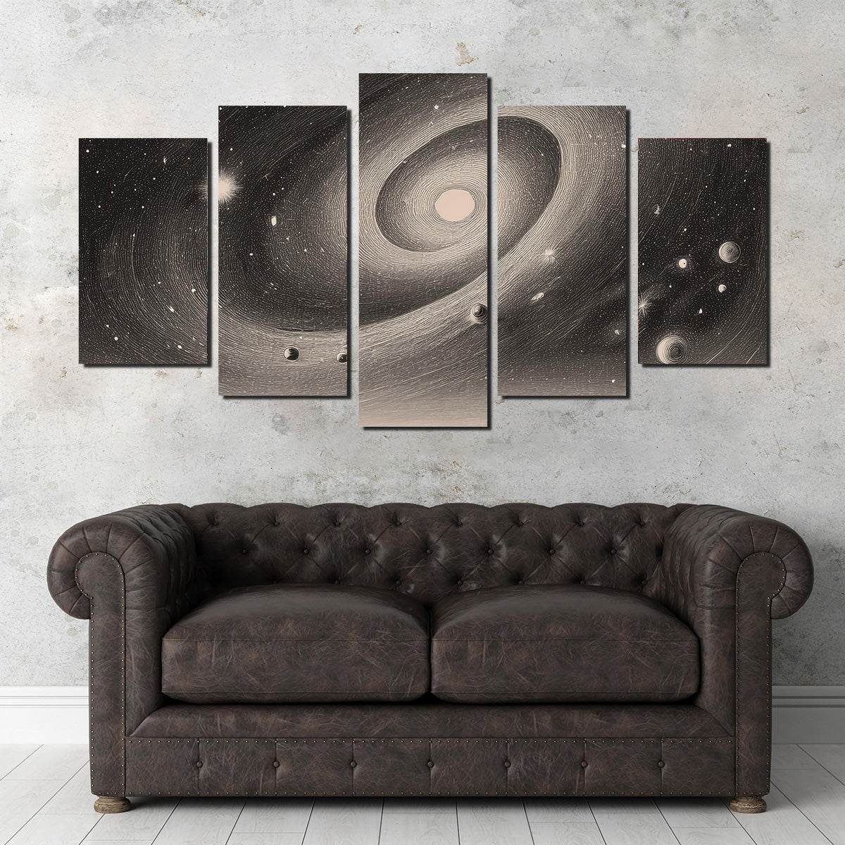 Vintage Galxy Art Wall Art