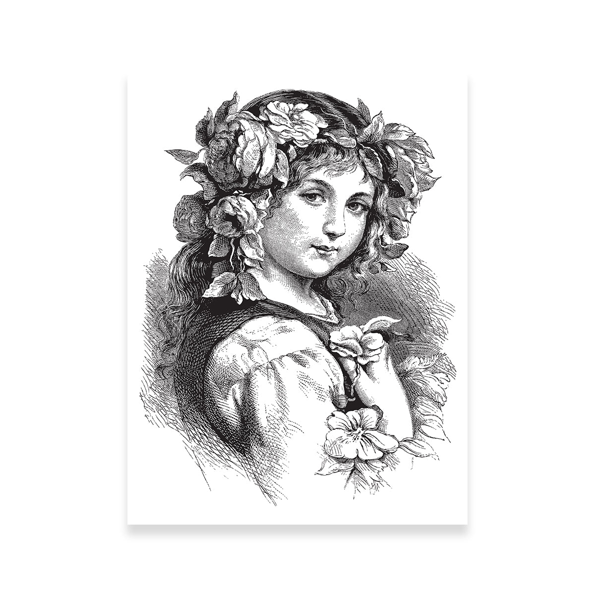 Vintage Girl Wall Art