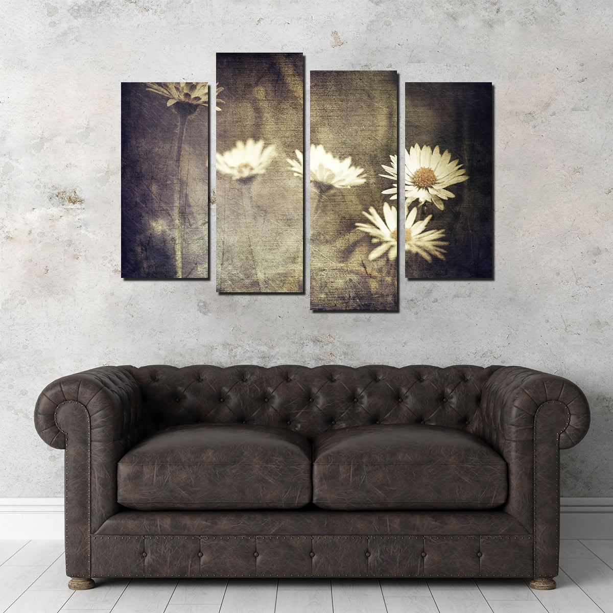 Vintage Meadow Flowers Wall Art