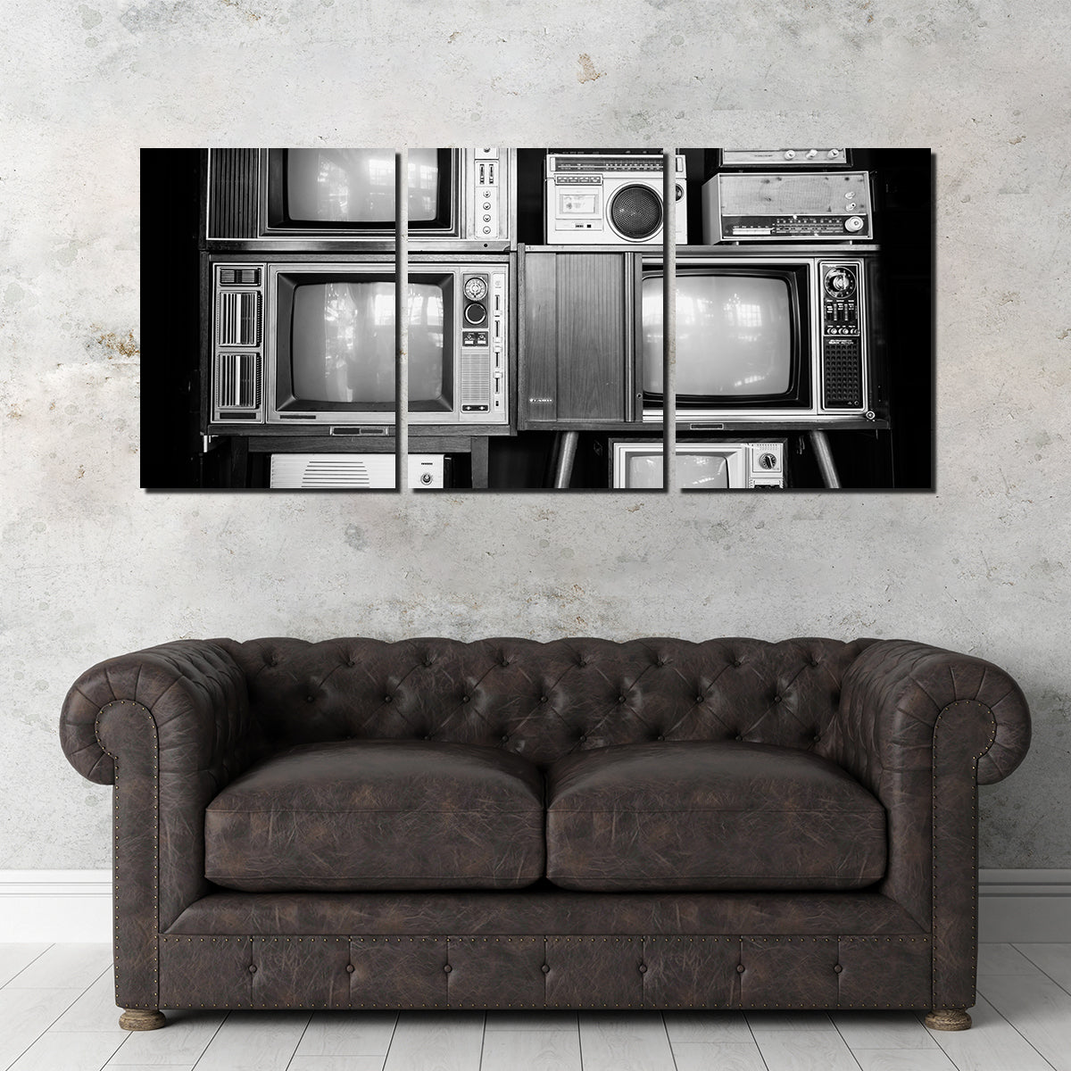 Vintage Televisions Wall Art