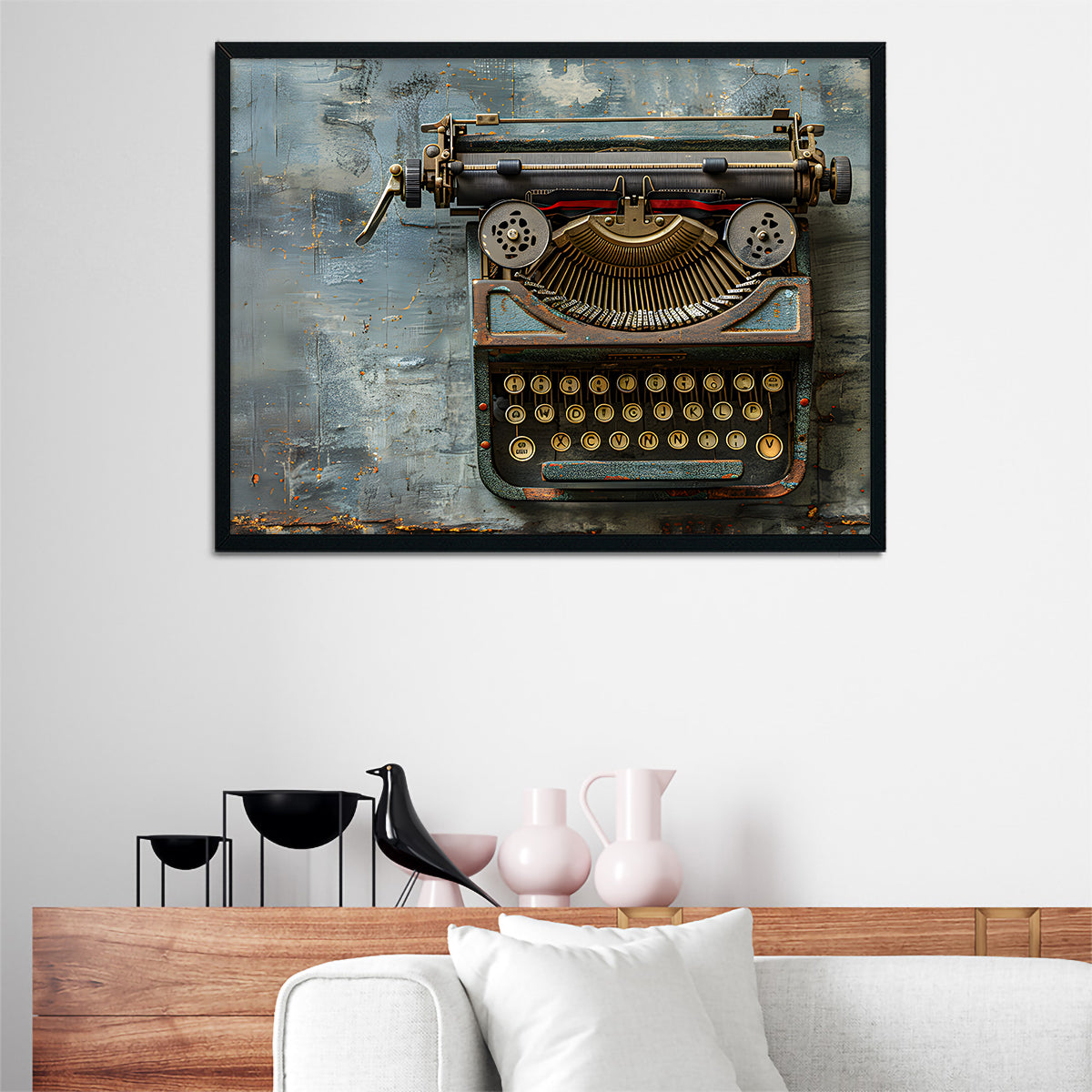 Vintage Typewriter Wall Art