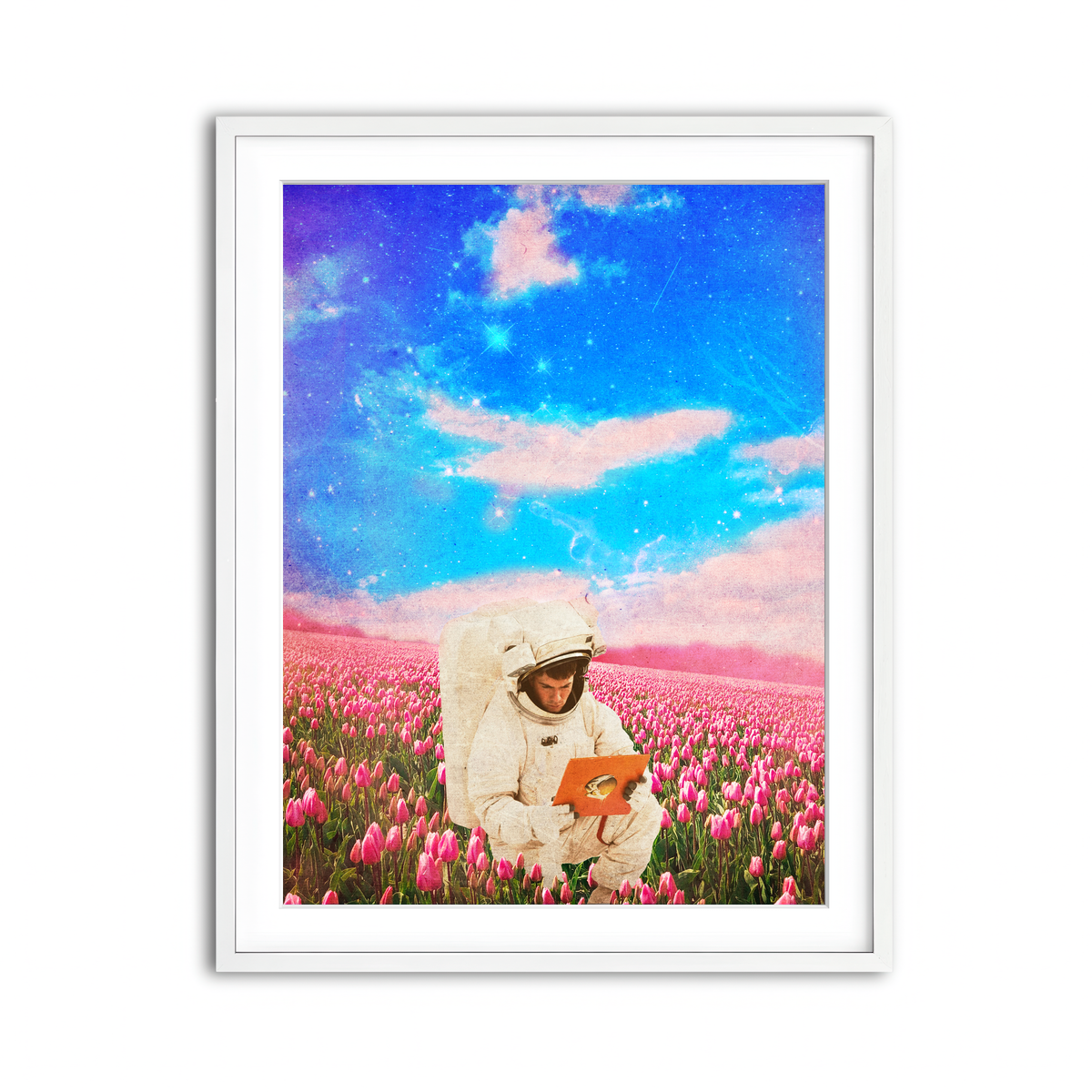 Framed Print 3x4 White