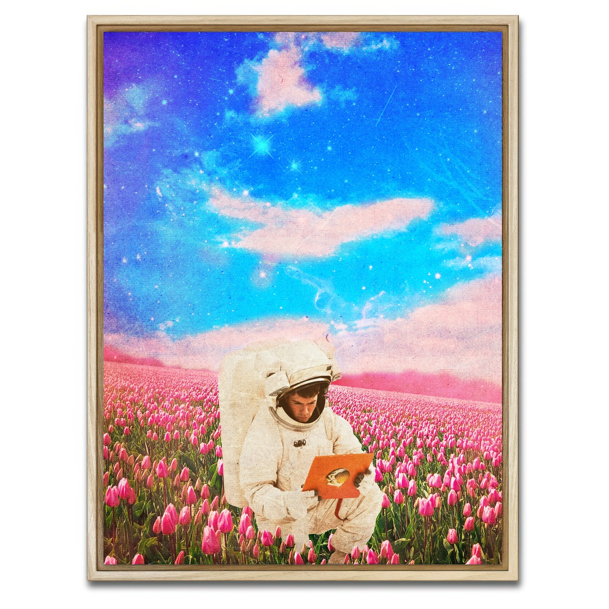 AUTO-MOCKUP WHITE | Vintage Astro | 1 Piece | Natural Framed Canvas | group=3x4