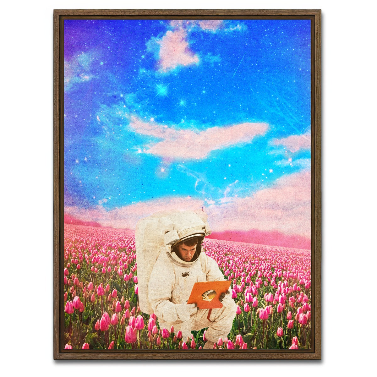 AUTO-MOCKUP WHITE | Vintage Astro | 1 Piece | Walnut Framed Canvas | group=3x4