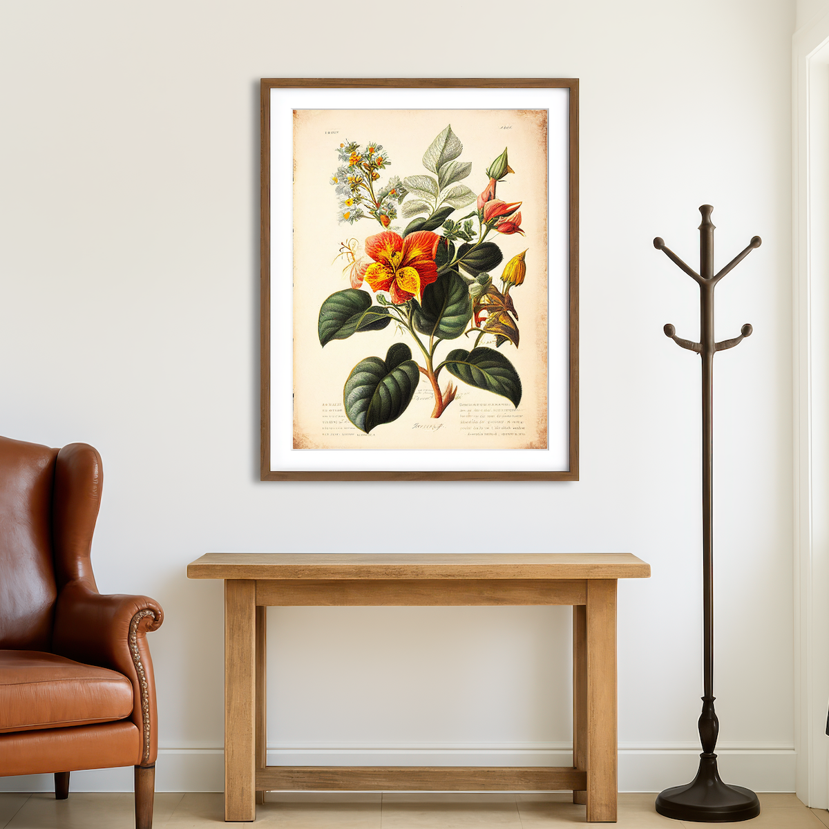 AUTO-MOCKUP ROOM | Vintage Botanical Print Series 2 Wall Art