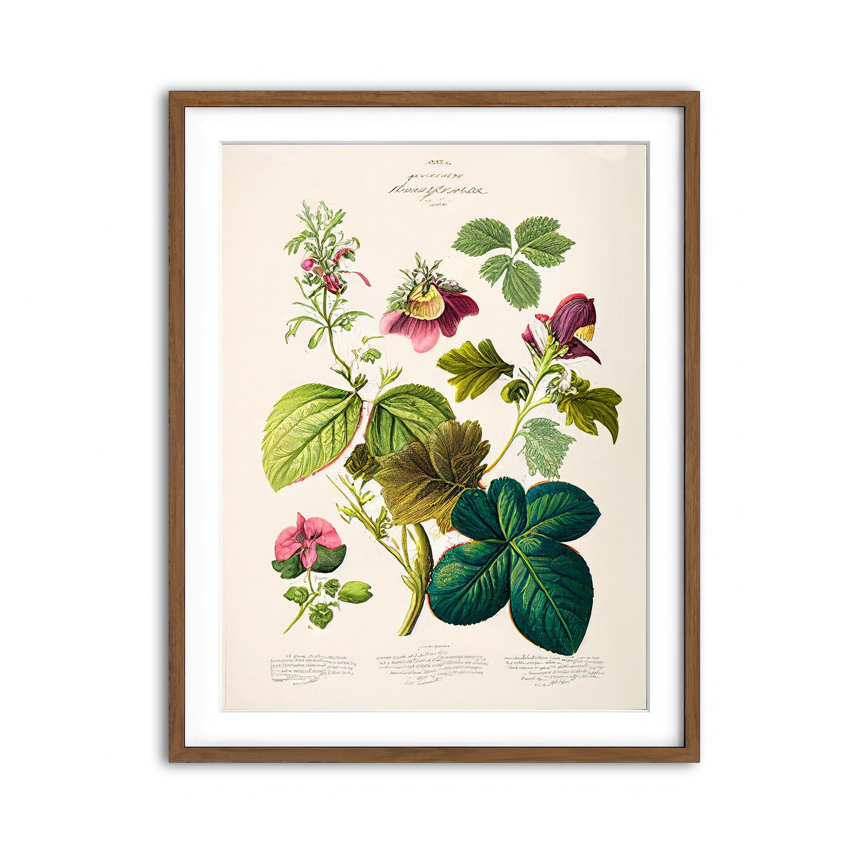 Framed Print 3x4 Walnut