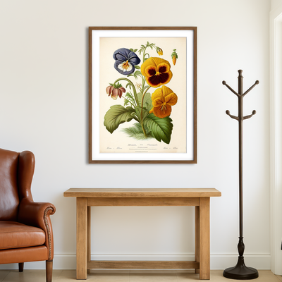 AUTO-MOCKUP ROOM | Vintage Botanical Print Series 9 Wall Art
