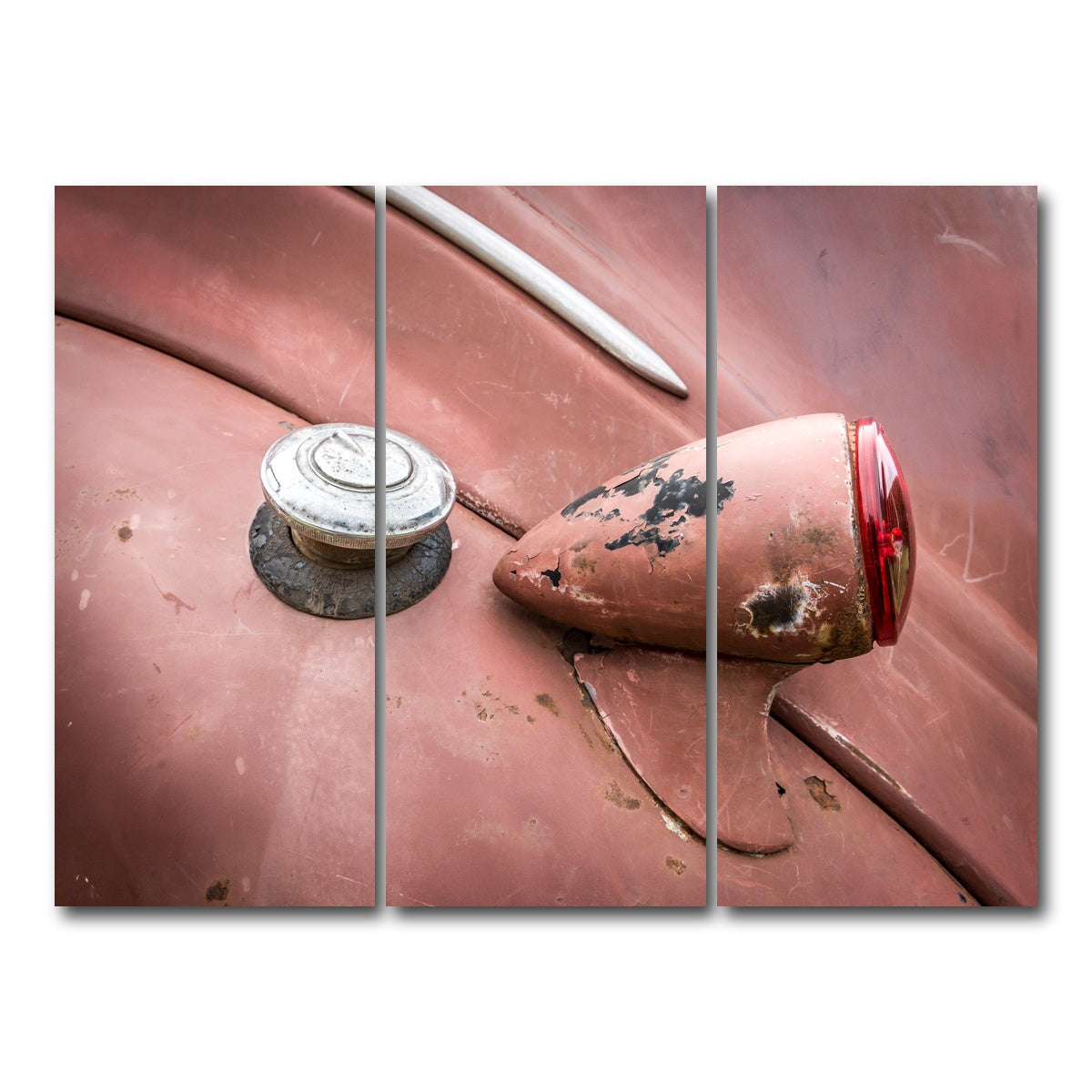 AUTO-MOCKUP WHITE | Vintage Dodge | 3 Piece | Gallery Wrap Canvas | group=8x18