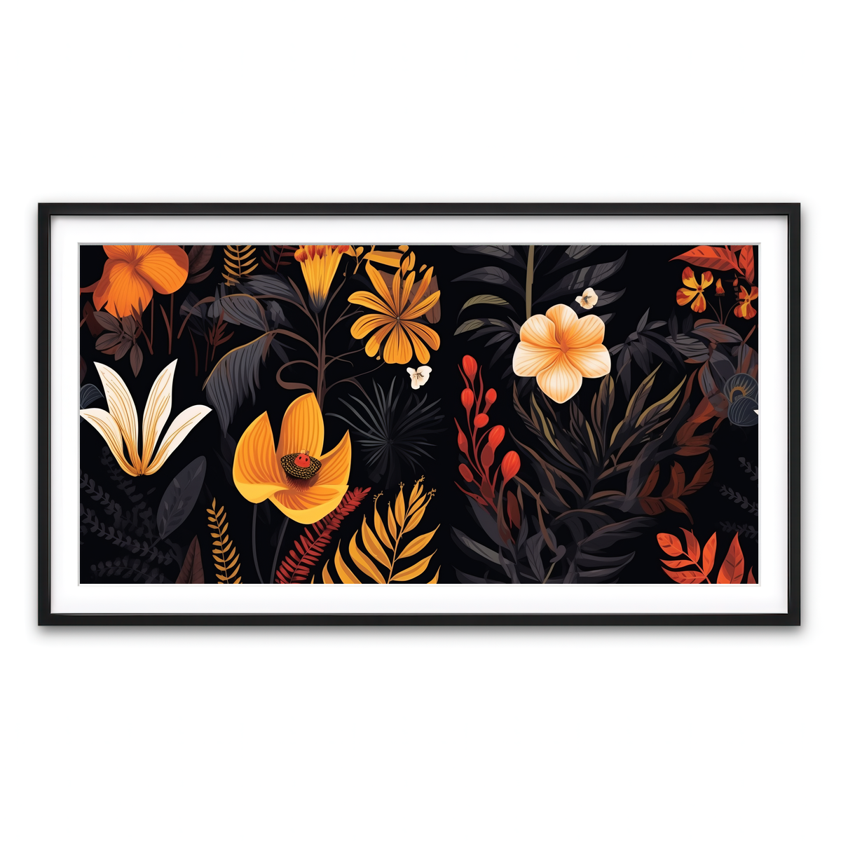Framed Print 2x1 Black