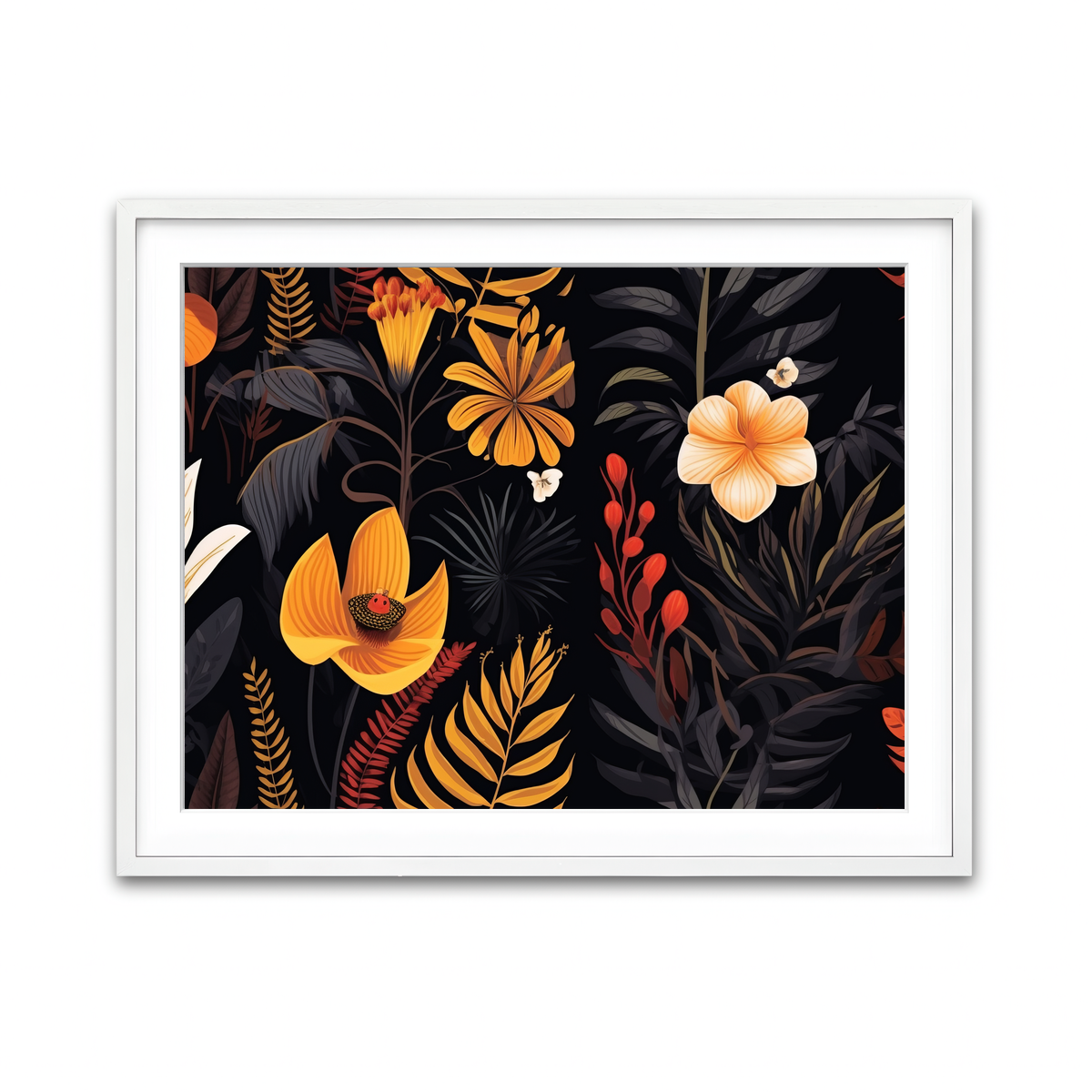 Framed Print 4x3 White