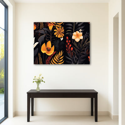 AUTO-MOCKUP ROOM | Vintage Flowers and leaves