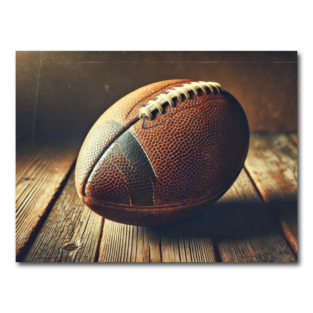 AUTO-MOCKUP WHITE | Vintage Football | 1 Piece | Gallery Wrap Canvas | group=4x3
