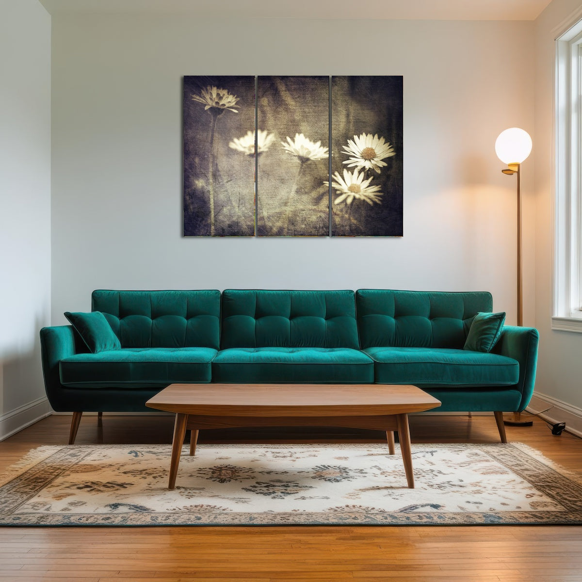 AUTO-MOCKUP ROOM | Vintage Meadow Flowers