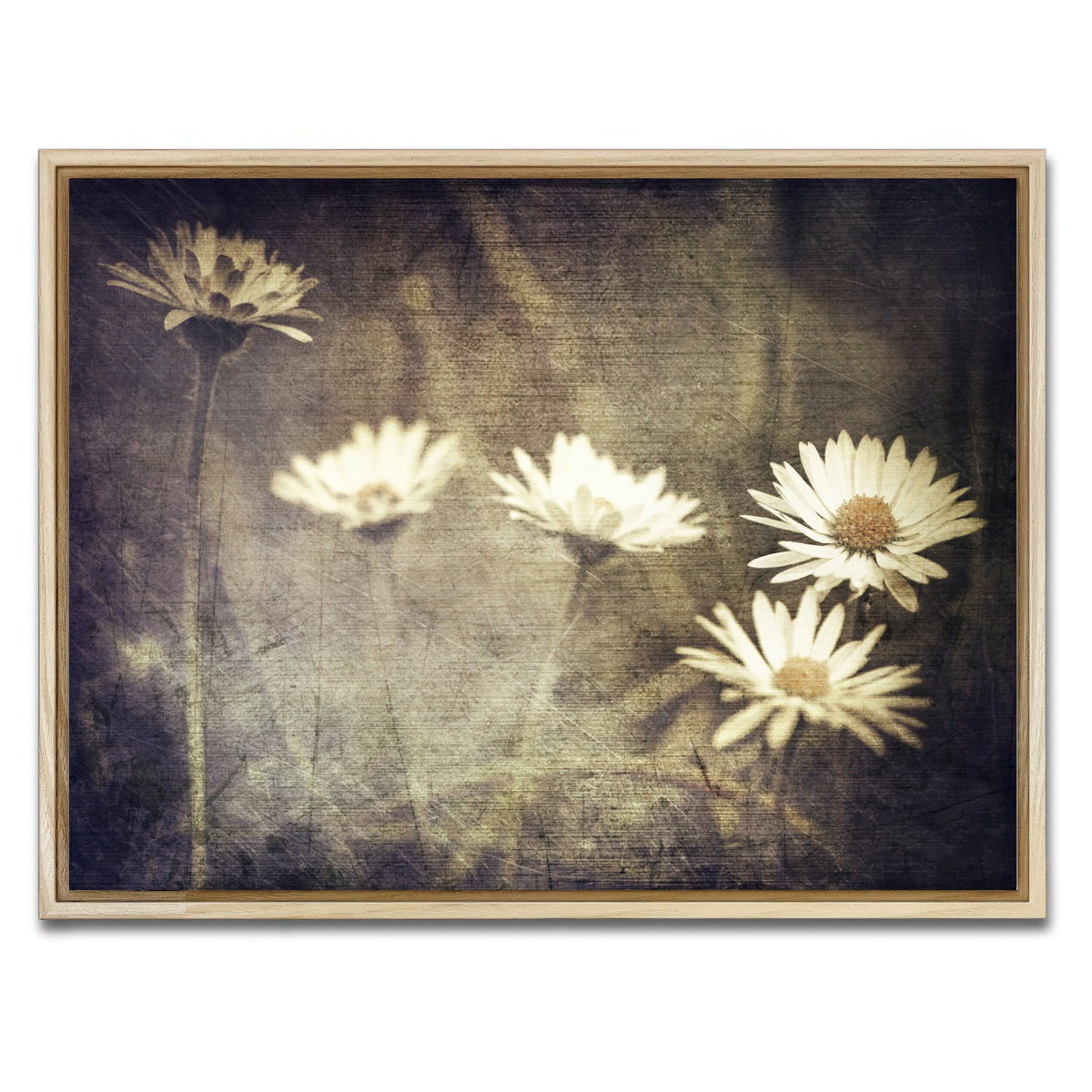 AUTO-MOCKUP WHITE | Vintage Meadow Flowers | 1 Piece | Natural Framed Canvas | group=4x3