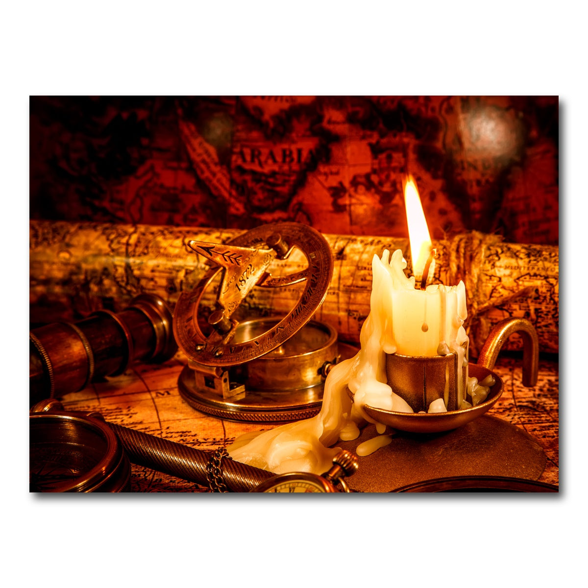 AUTO-MOCKUP WHITE | Vintage Nautical Items | 1 Piece | Gallery Wrap Canvas | group=4x3