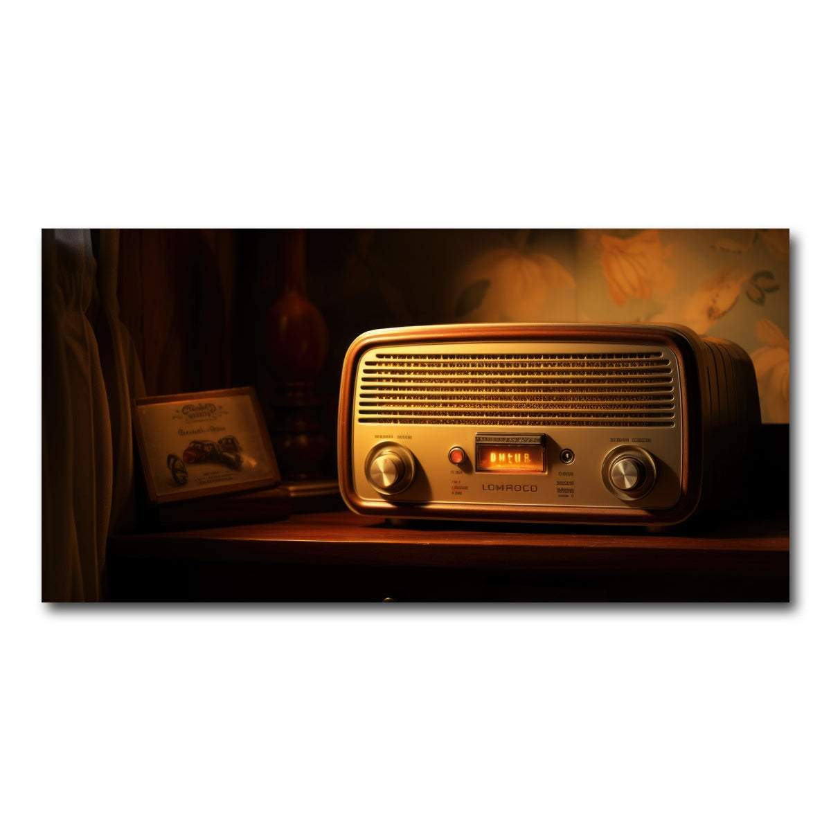 AUTO-MOCKUP WHITE | Vintage Radio | 1 Piece | Gallery Wrap Canvas | group=2x1
