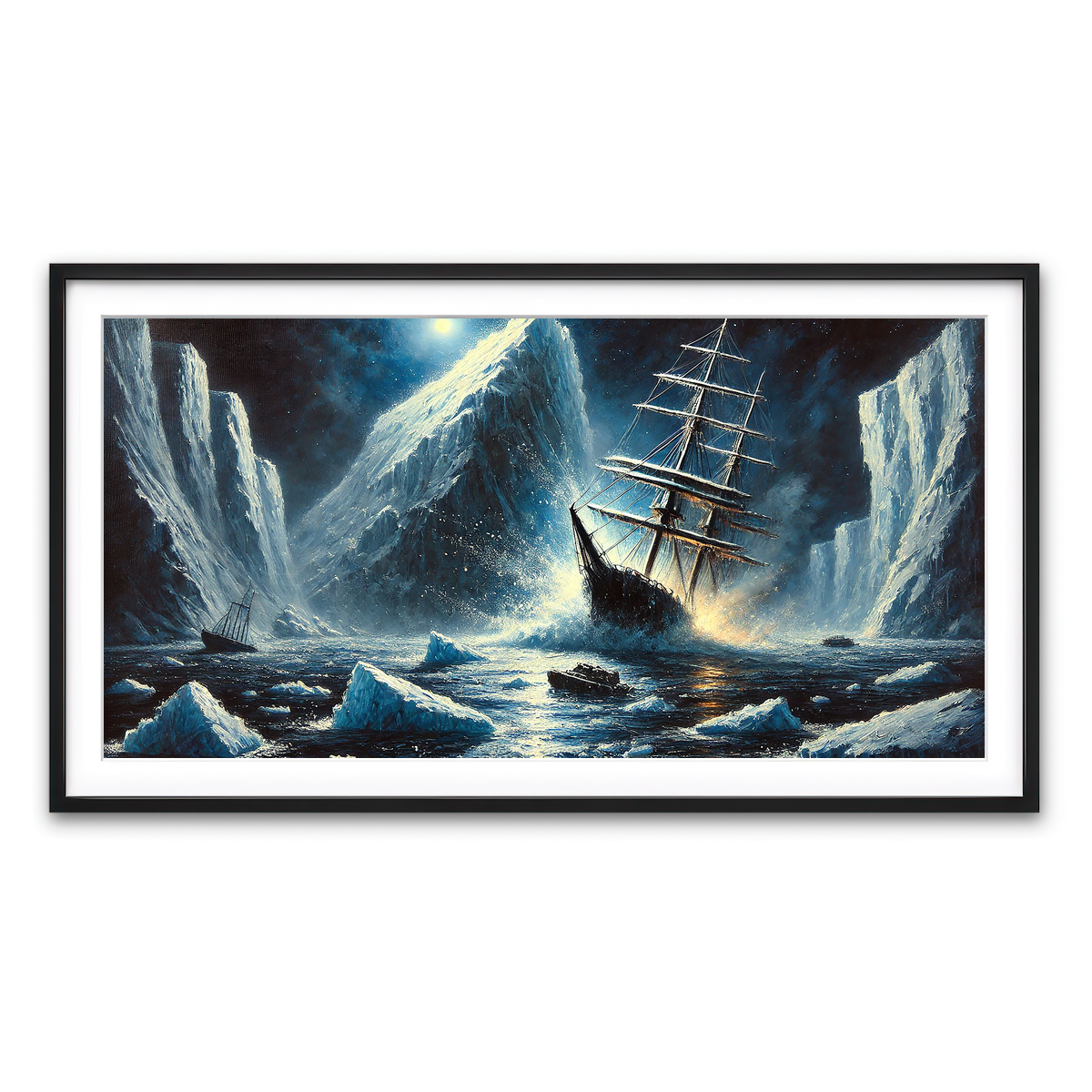 Framed Print 2x1 Black