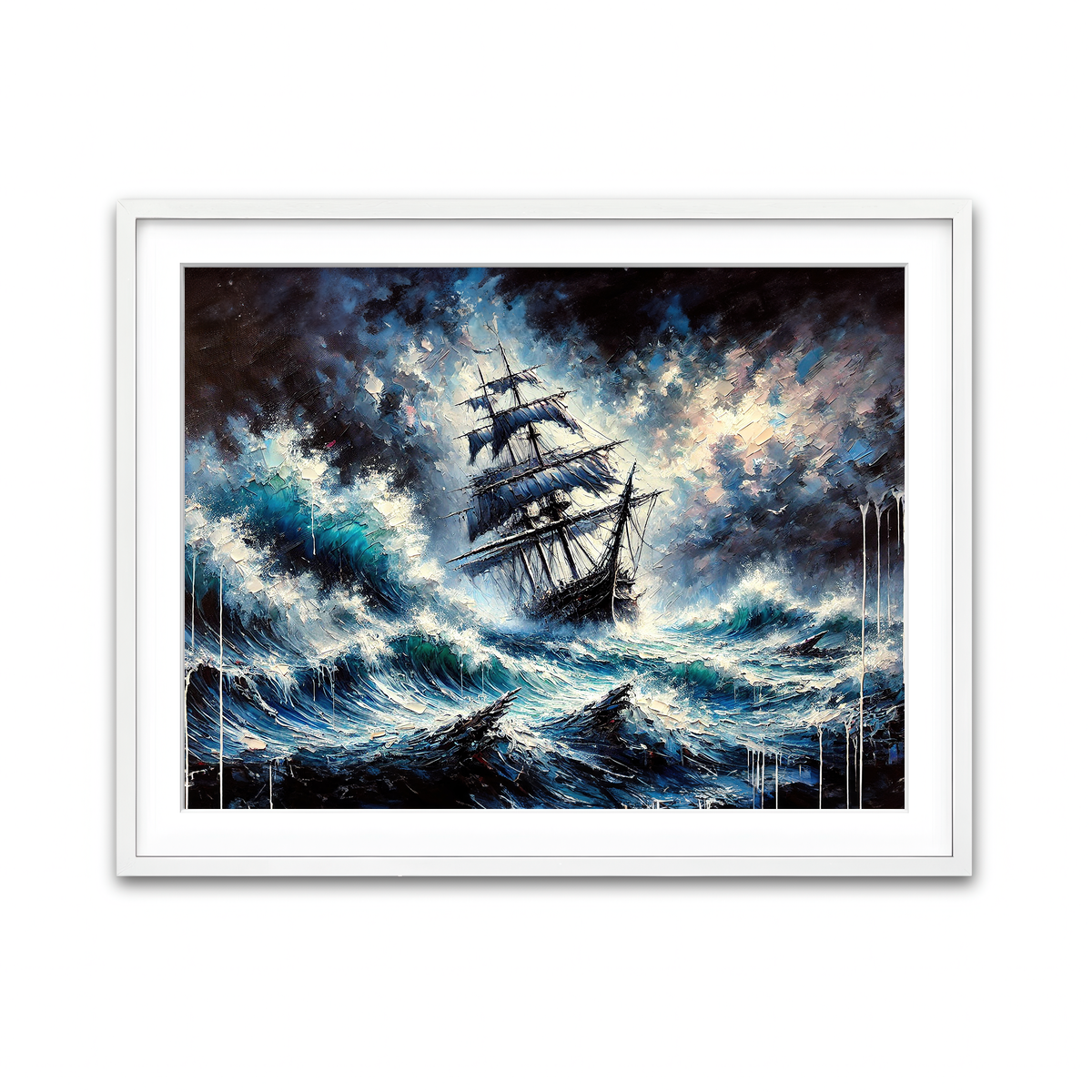 Framed Print 4x3 White